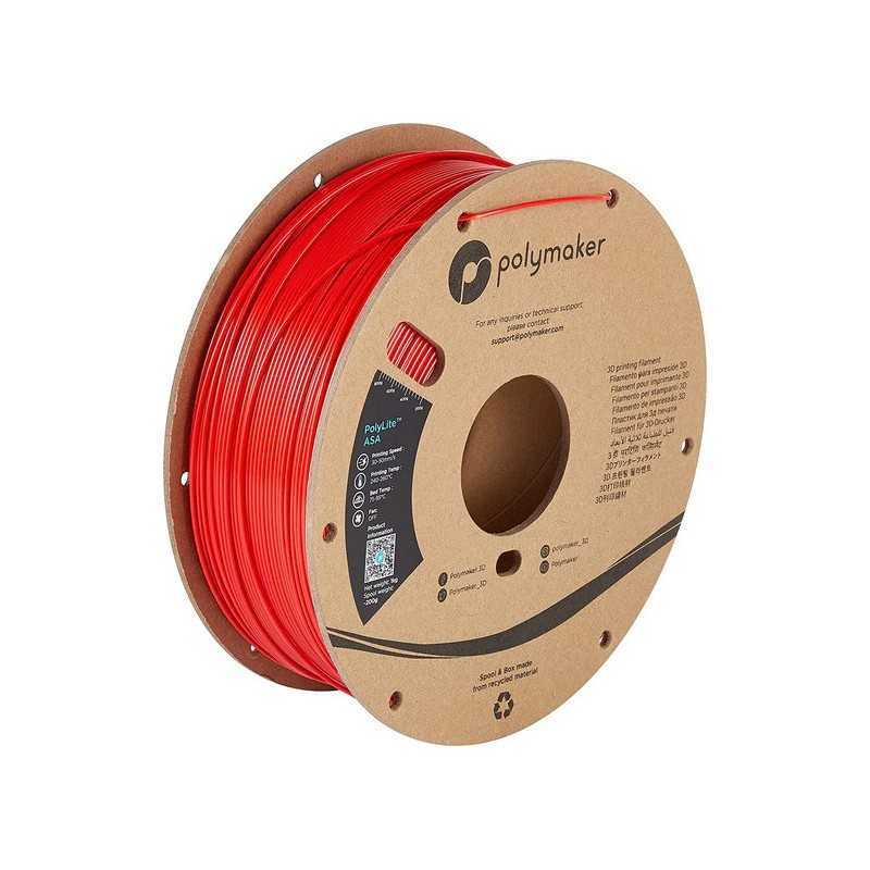 Filament Polymaker PolyLite ASA 1,75mm 1kg - Red Filament Polymaker PolyLite ASA 1,75mm 1kg - Red