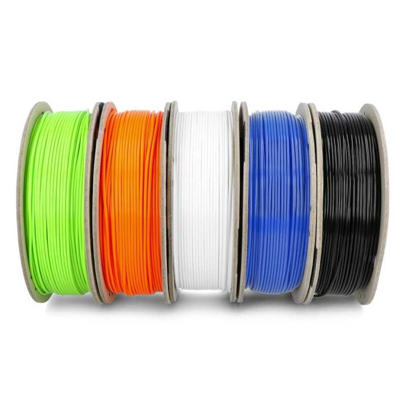 Zestaw filamentów Spectrum PLA Premium 1,75mm 1,25kg - 5 kolorów