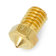 Dysza 0,6mm E3D - filament 1,75mm - mosiądz