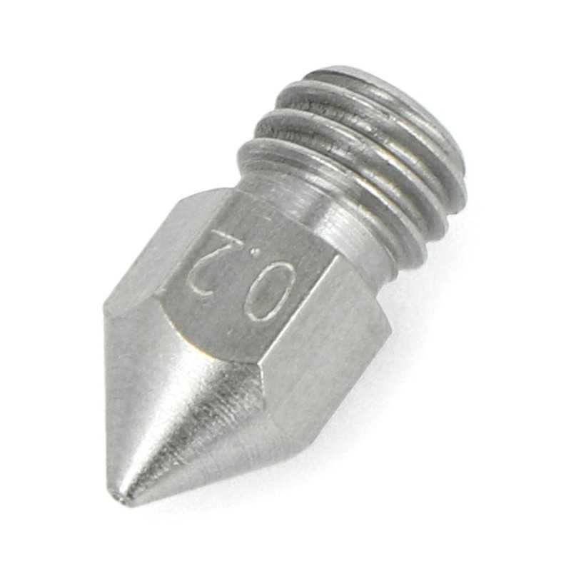 Dysza 0,2mm MK8 - filament 1,75mm - stal nierdzewna