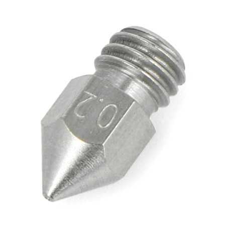 Dysza 0,2mm MK8 - filament 1,75mm - stal nierdzewna