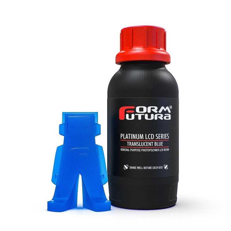 Żywica do drukarki 3D FormFutura Platinum LCD Series 0,5kg - Translucent Blue
