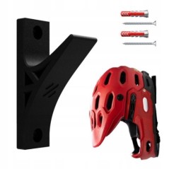 Wieszak hak uchwyt na kask rowerowy mtb motocyklowy czarny wytrzymały 3Dit